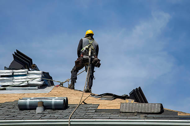 Professional Roof Installation technician working in Siletz, OR
